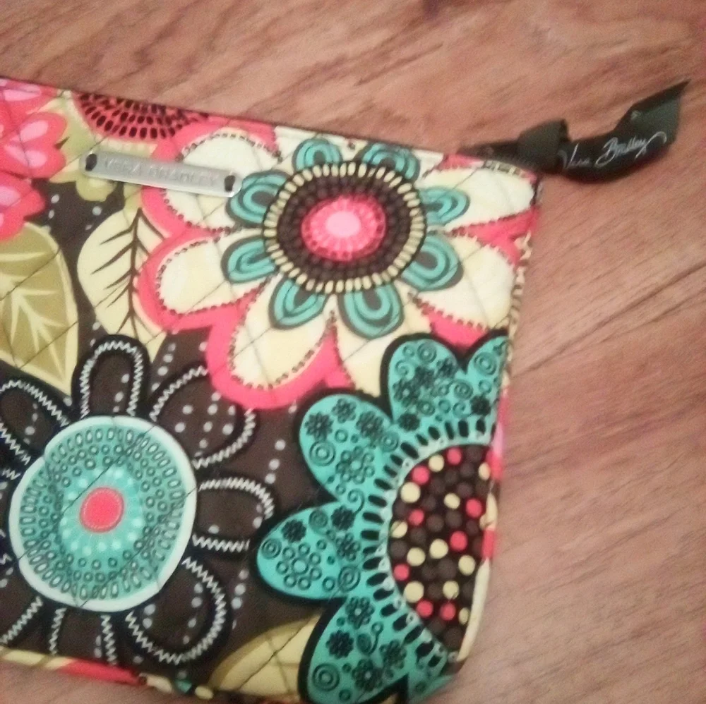Vera Bradley Quilted Floral Cosmetic Bag